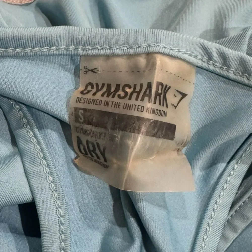 Gymshark Light Blue Racerback Sports Bra Women’s Small